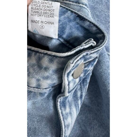 Shein Womens Large Blue Denim Shorts - Picture 6 of 9